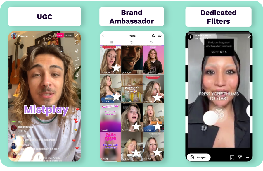 organic growth on social media creative content