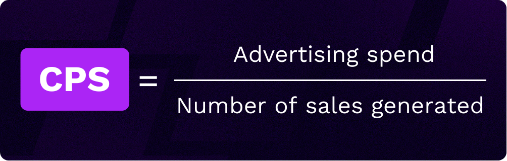 cout par vente cost per sale formula