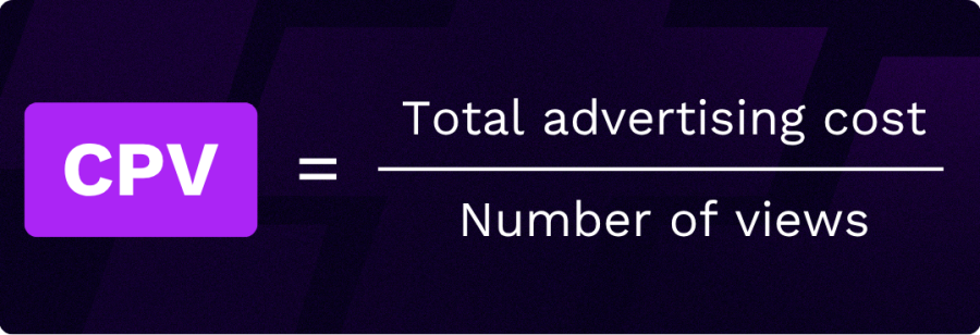 cout par vue cost per view formula